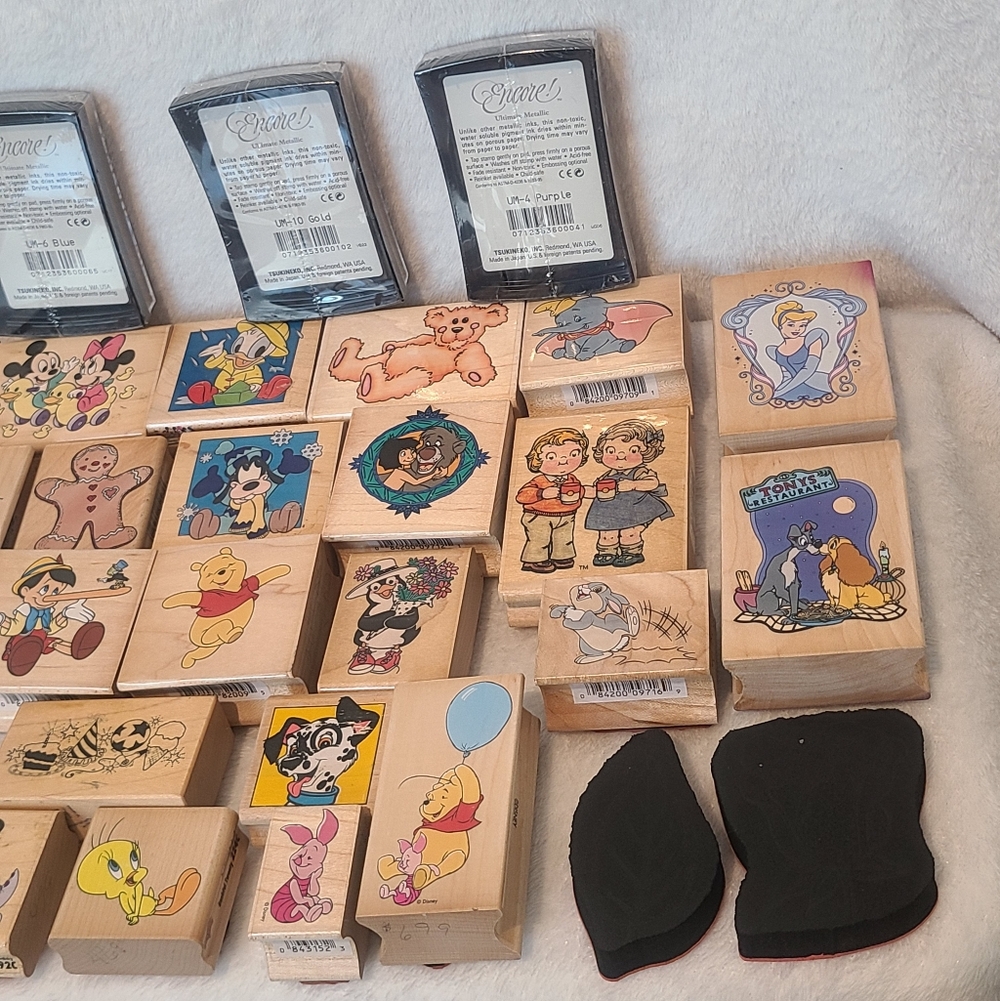 Disney Character Rubber Stamp Lot - Multicolor - Picture 4 of 4